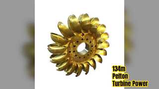 134-метровая гидротурбина Pelton с автоматическим ручным управлением
