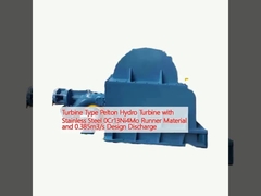 Тип турбины Пелтонская гидротурбина с нержавеющей сталью 0Cr13Ni4Mo и 0,385m3/s проектный разряд