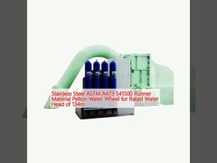 Нержавеющая сталь ASTM A473 S41500 Материал бегуна Водяное колесо Пелтона для номинальной головки воды 134 м