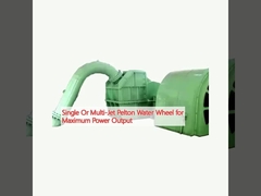 Одно- или многостворчатое водное колесо Пелтона для максимальной выработки мощности