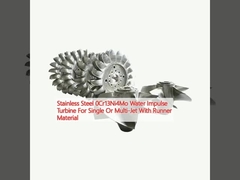 Нержавеющая сталь 0Cr13Ni4Mo Водяная импульсная турбина для одного или нескольких струй с материалом для бега