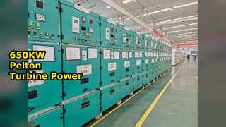 Мощность мини-ГЭС с турбиной Пелтона мощностью 650 кВт