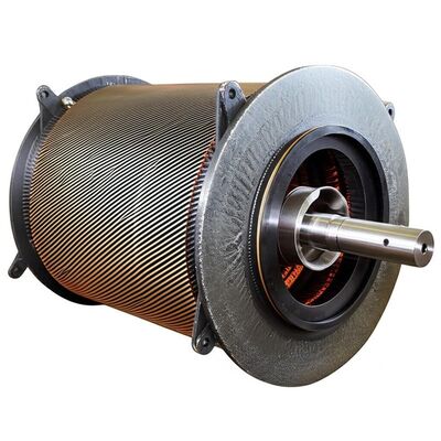 Гидротурбинный генератор номинальной мощностью 1000 кВт с бесщеточным возбуждением и горизонтальной компоновкой для гидроэлектростанций