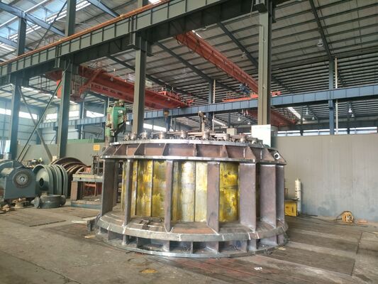 Турбина Каплана с регулируемыми направляющими лопатками, корпус из углеродистой стали и вертикальный водозабор для гидроэнергетических проектов