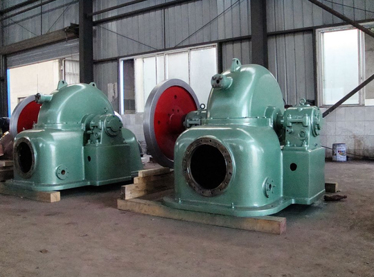 вертикаль импульса 1650kw	Сопло турбины 6000V 750RPM Pelton гидро Multi