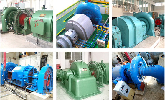 генератор турбины 1.5m3/S Фрэнсис гидро на решетке 375rpm-1000rpm